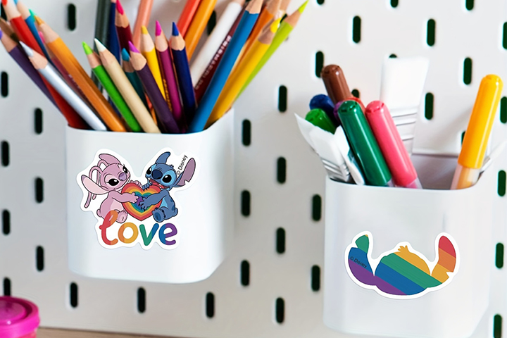 彩虹史迪仔貼紙